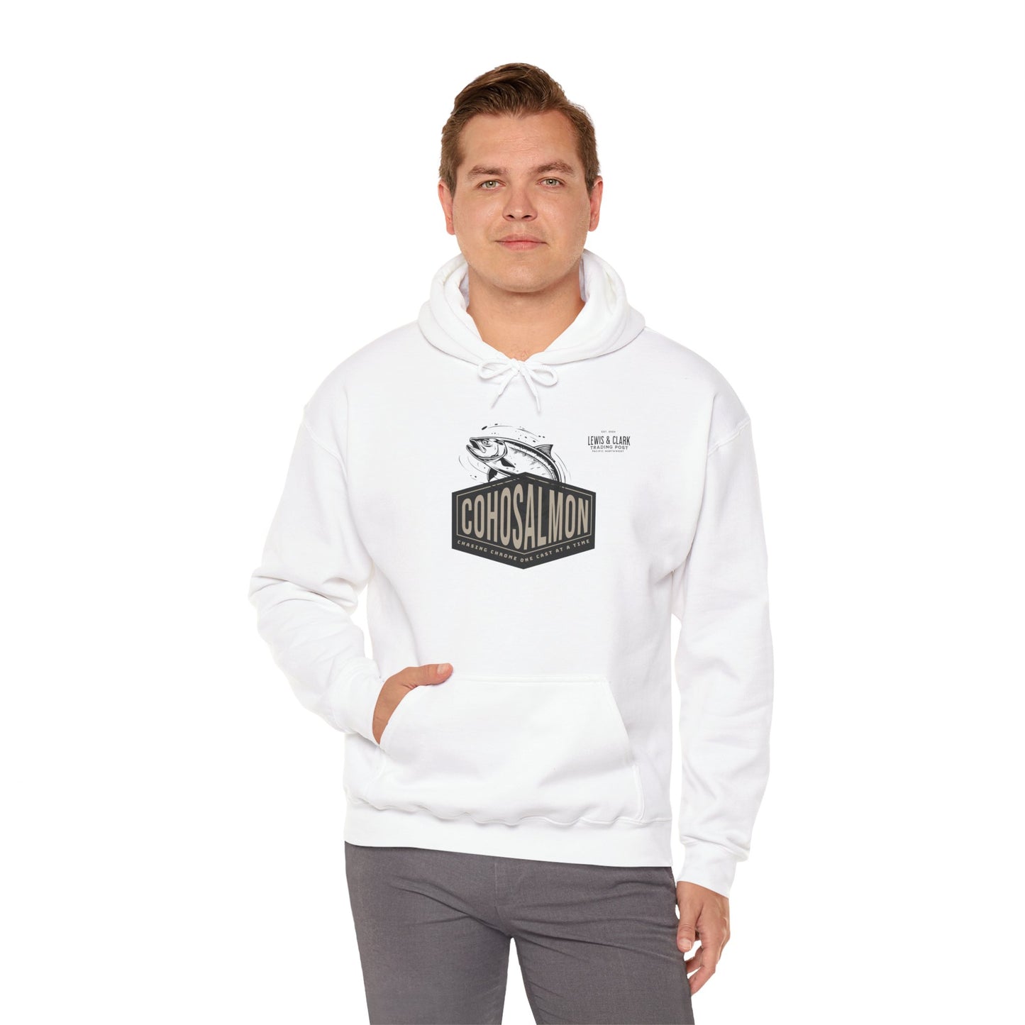 Coho Salmon Hooded Sweatshirt