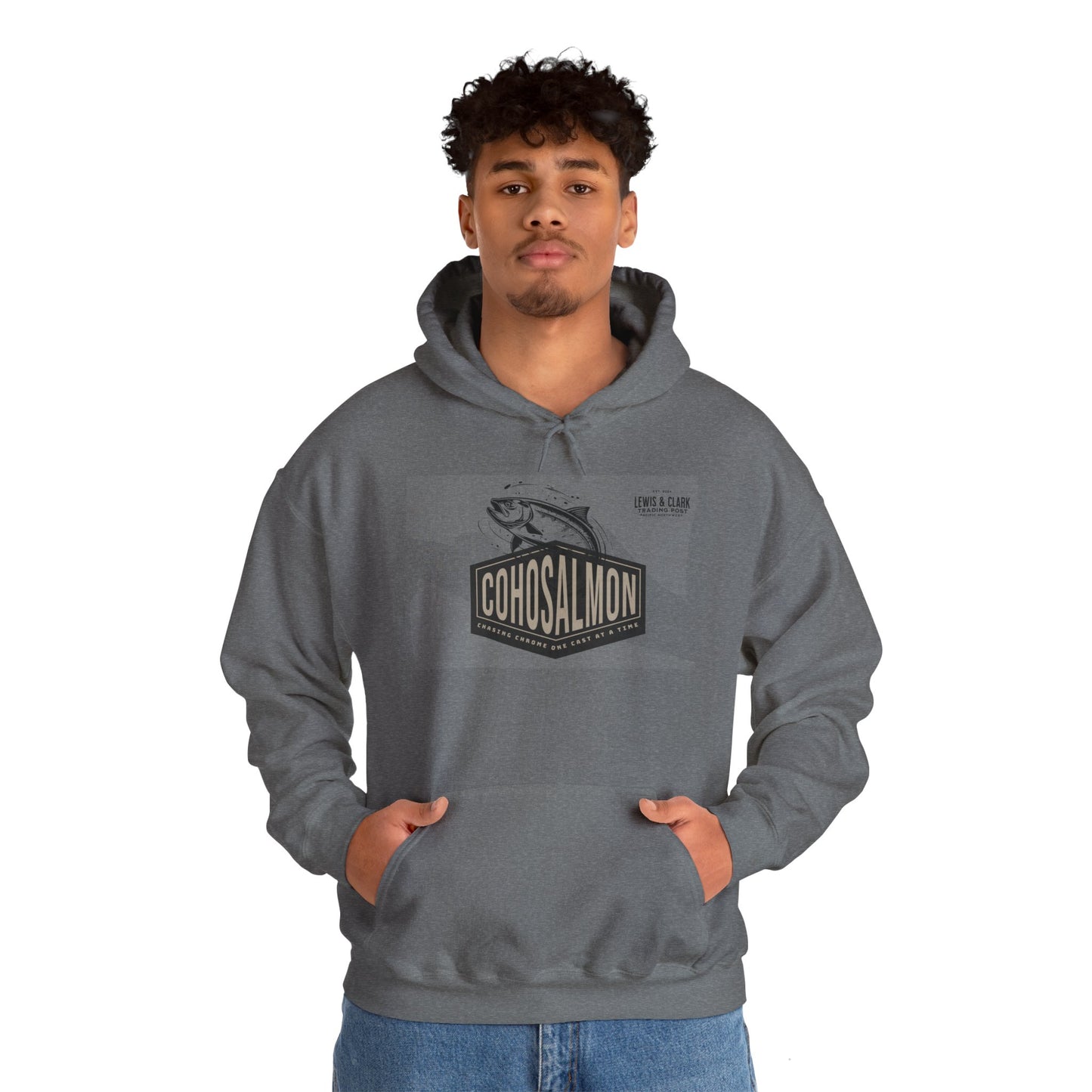 Coho Salmon Hooded Sweatshirt