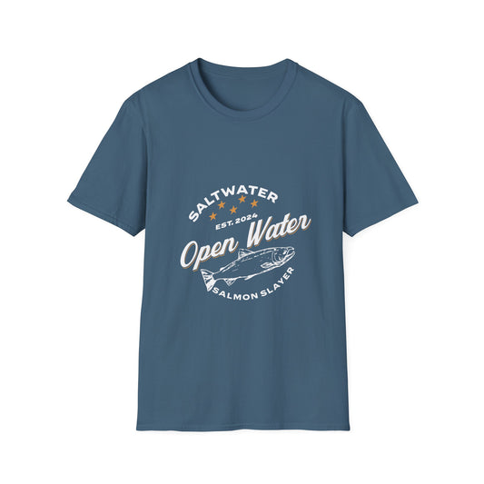 Salmon Fishing T-Shirt - Open Water Saltwater Experience