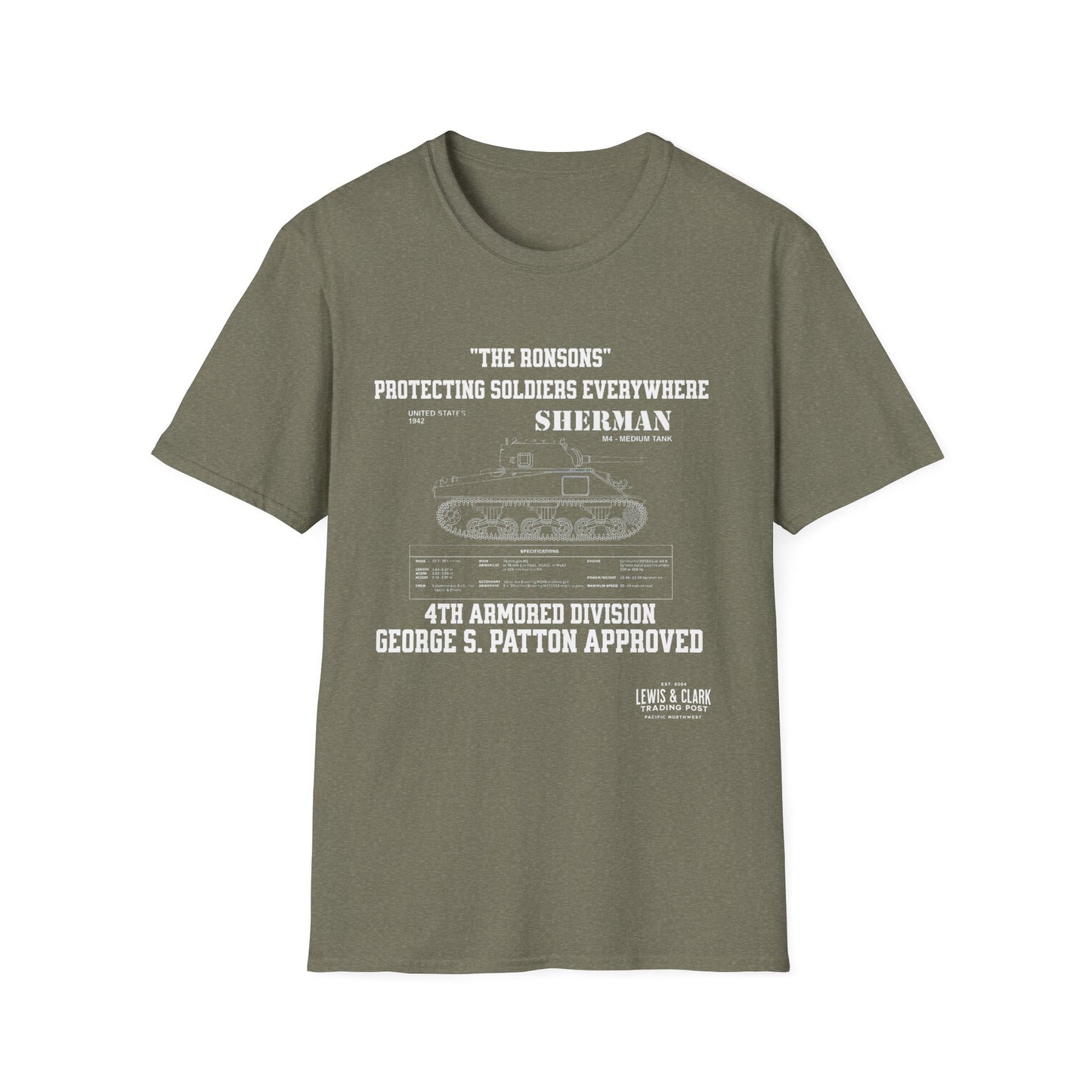 "The Ronsons" Sherman Tank T-Shirt