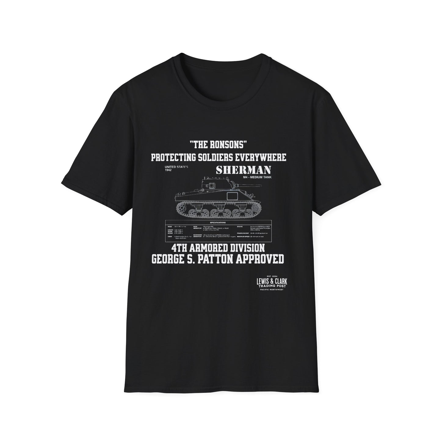 "The Ronsons" Sherman Tank T-Shirt