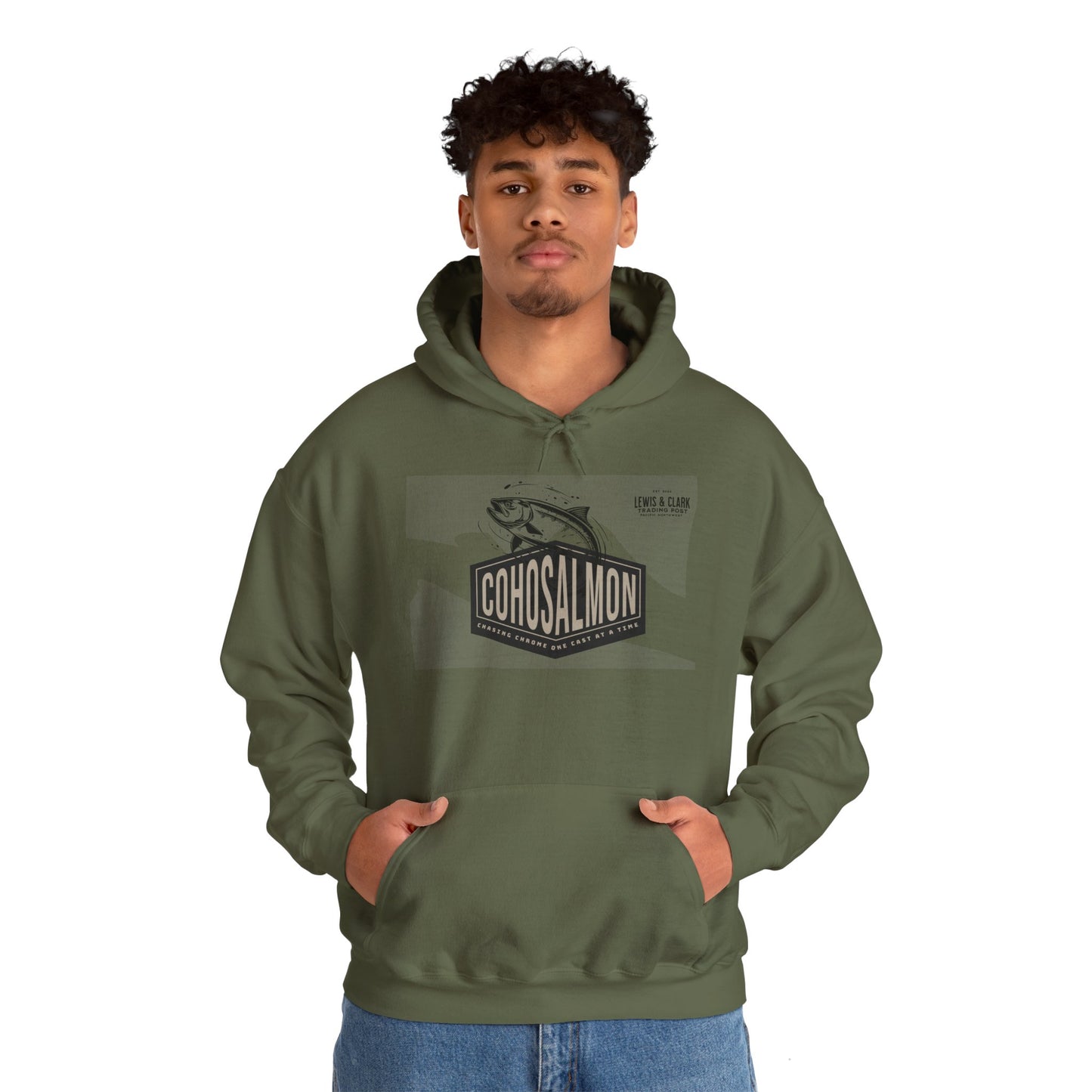 Coho Salmon Hooded Sweatshirt