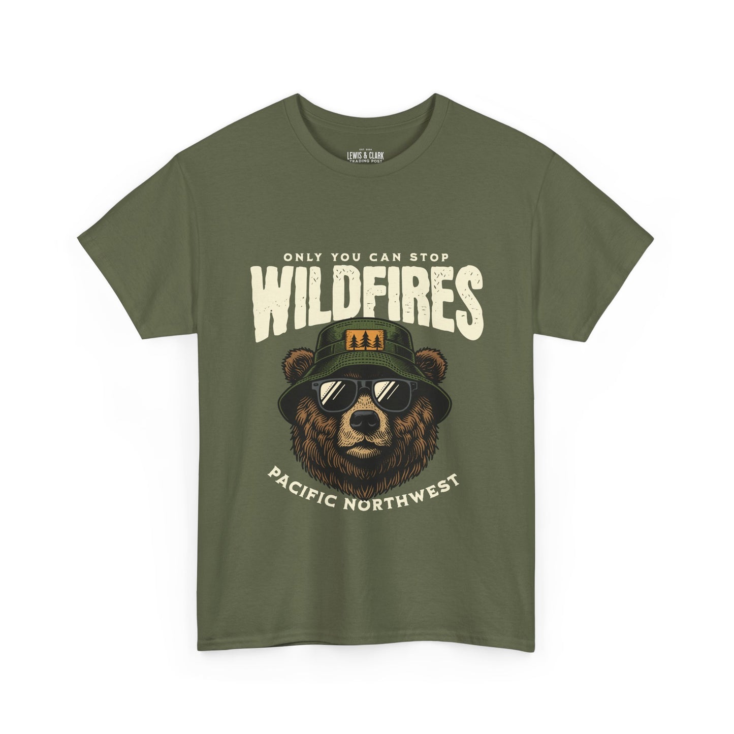 PNW pacific northwest wildfire t shirt